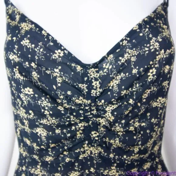 NEW Intimately Free People Caught Up Printed‎ Slip Dress, Black, Medium